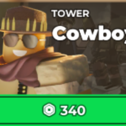 Roblox | cowboy gamepass duck event tower defense simulator send via 24 7 | 340 Robux | Game: Other